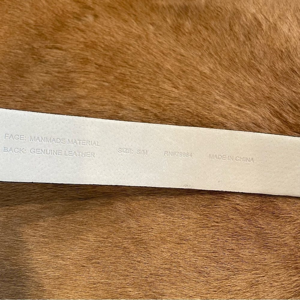 Chico’s Small Medium Adjustable Black Leather Bel… - image 2